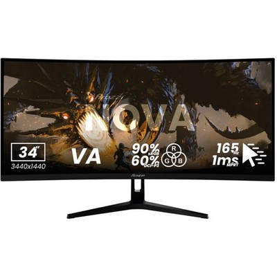 Arozzi Nova 34T2K165, Gaming-Monitor, 86,4 cm (34 Zoll), schwarz