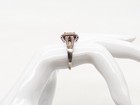 Estate $700 .75ct SI H Natural Diamond CLUSTER HALO Sterling Silver Band Ring — photo 3