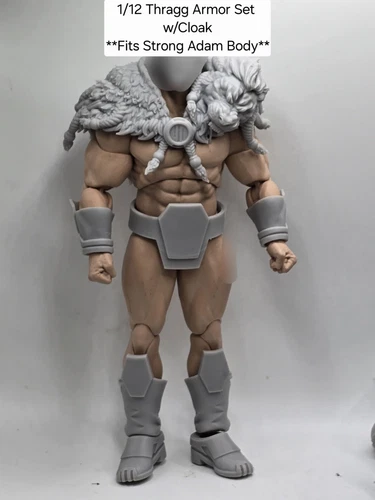 3d Print UNBEATABLE THRAGG ARMOR W/CLOAK SET 6" 1/12 Classified LEGENDS Scale