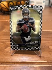 Jalen Milroe 2025 Panini Prizm #317 Black & White Checkerboard Prizm RC Case Hit