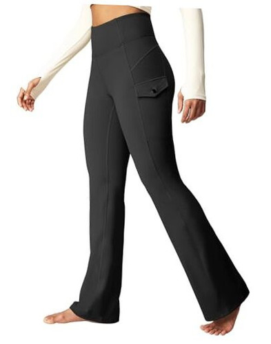 Cargo Sweatpants for Women Waterproof Hiking Pants Women Fleece Medium Black