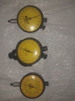 Standard Gage Lot of 3 Dial Indicators used