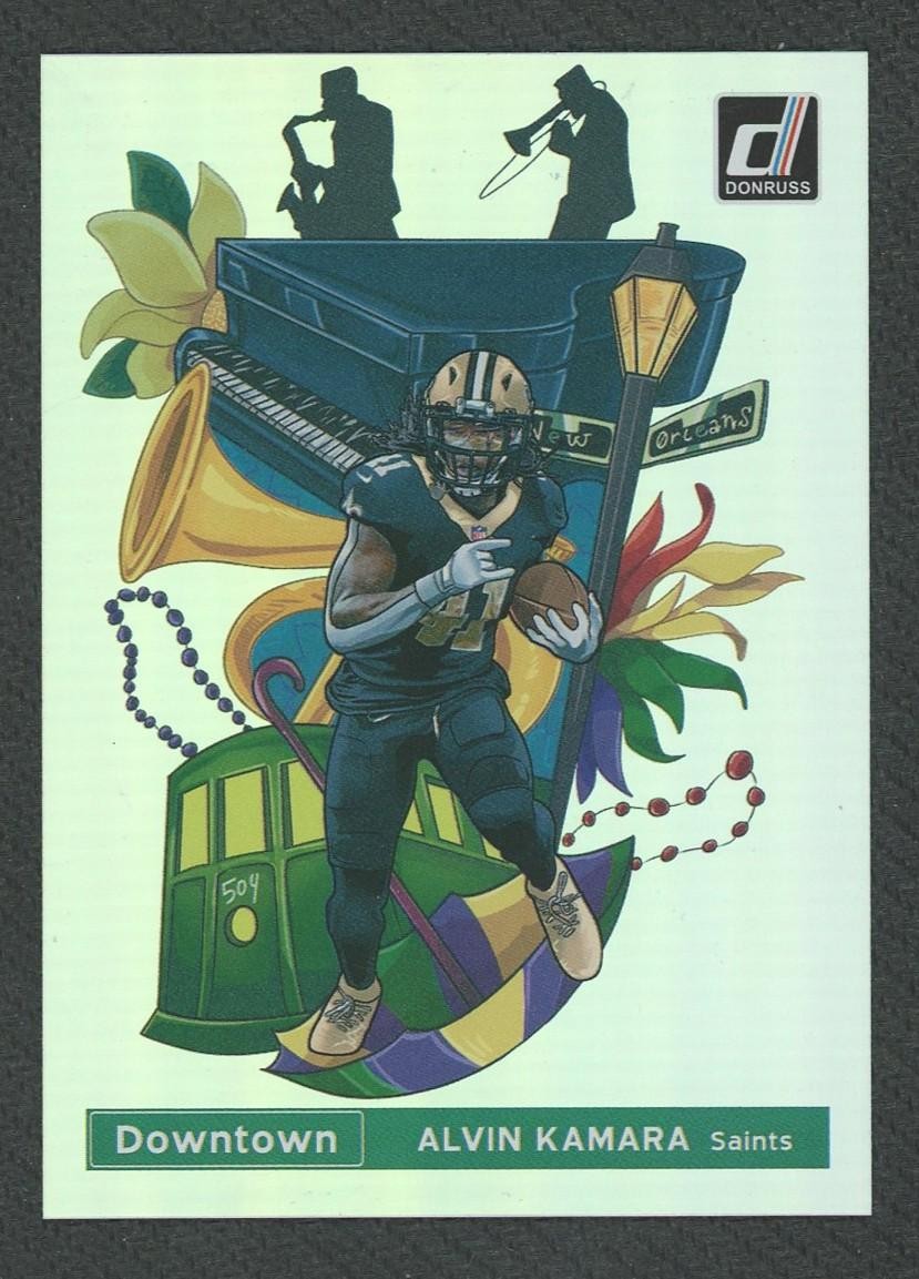 2021 Panini Donruss Alvin Kamara Downtown #DT-22