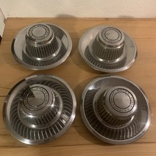 Set Of 4 Vintage Used Oem C3 Corvette Rally Center Hubcaps Wheel Caps 1969-1982