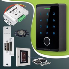 HOMSECUR IP66 APP WIFI Fingerprint Password RFID 125Khz Access Control WG26 44