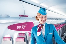 EUROWINGS AIRLINES CABIN CREW ASSISTENTE DI VOLO CAPPELLO + ALA