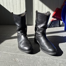 Red Wing Pecos Black Leather Men’s Size 12D Made In USA Soft Toe
