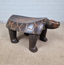 A Baule Tribe Carved Stool - Mid 20th Century