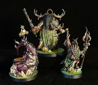 The Court of Gelgus Pust painted AoS Maggotkin of Nurgle Darkwater