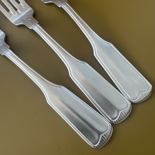 3 Salad Forks SIERRA SATIN Pfaltzgraff stainless steel flatware 18/8 - Picture 2 of 4