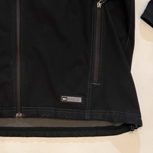 REI Full Zip Jacket Men’s XL Fleece Lined Black Collared Neck Soft Shell - Picture 6 of 8