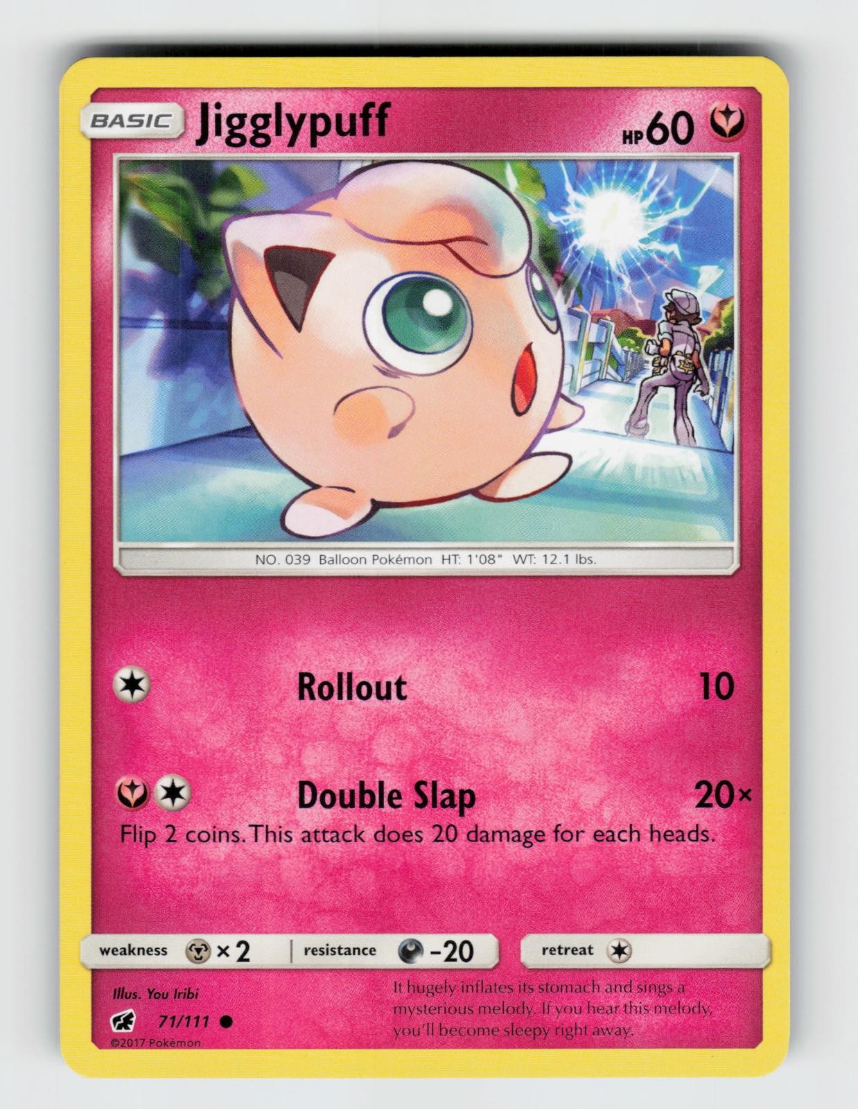 Jigglypuff 71/111 Common Crimson Invasion Pokemon 2017 Lightly Played
