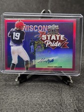 Noah Miller 2021 Leaf Metal Draft State Pride Pink Auto /20 SP-NM2 Twins