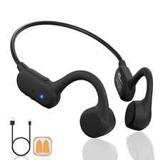 Bone Conduction Bluetooth Headphones, IPX5 Waterproof, 12H Playtime, with Mic