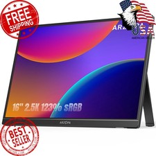 ARZOPA 16" 2.5K Portable Monitor Black Z1RC
