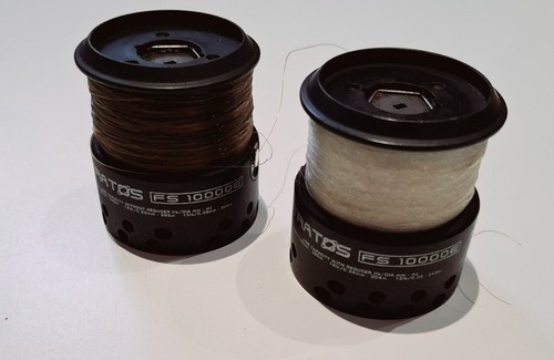 Fox Stratos Carp Fishing Reel Spare Spools FS 10000E X 2 - Picture 1 of 5