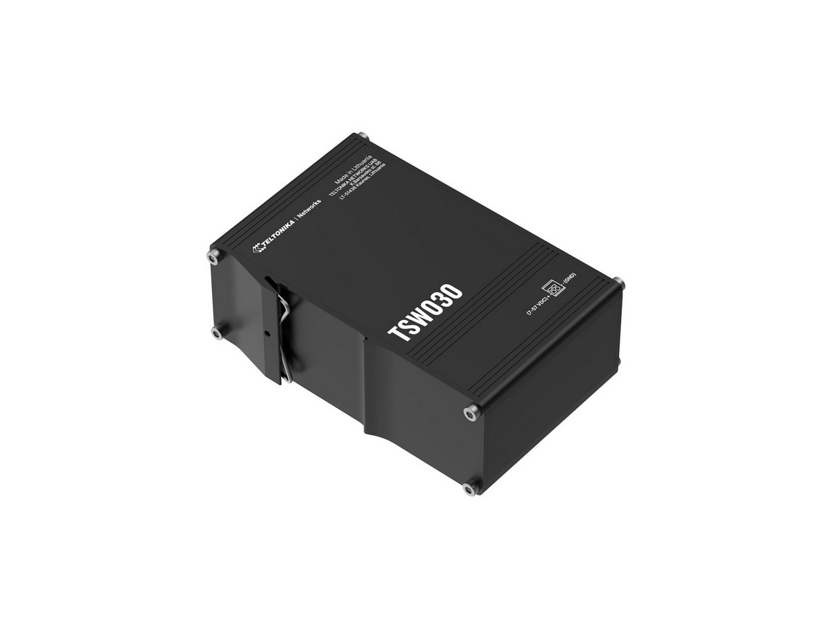 Teltonika TSW030 (8 Ports), Netzwerk Switch, Schwarz - Bild 2