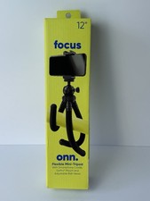 Onn. Flexible Mini-Tripod For Smartphone Devices/Compact Cameras/GoPros 12 Inch