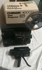 CHINON 4000GL Super 8 / 8mm Projector AND Chinon 313P XL Super 8 Camera  Extras