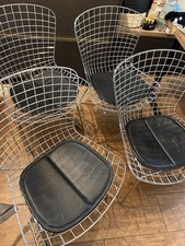 Bertoia Style Chairs x4 Wire Chairs Mid Century Retro