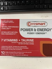 Ceresmart Power & Energy | 10 Vials x 25ml | Natural Vitamin & Taurine Booster