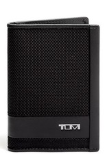 TUMI ALPHA SLG MULTI WINDOW ID CARD CASE LEATHER WALLET BLACK 01192274D2 NWT