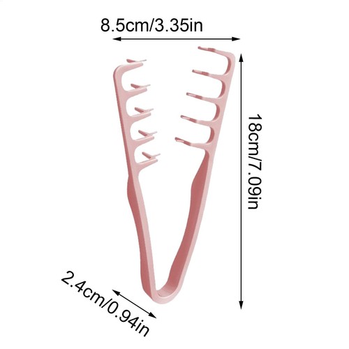 Wide Tooth Hair Styling Comb Volumizing Detangling Roots Tool Home Travel Dorm - Picture 6 of 13