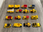 Vintage Matchbox Hot Wheels Lot of 16 Construction Vehicles 1970’s, 80’s, 90’s