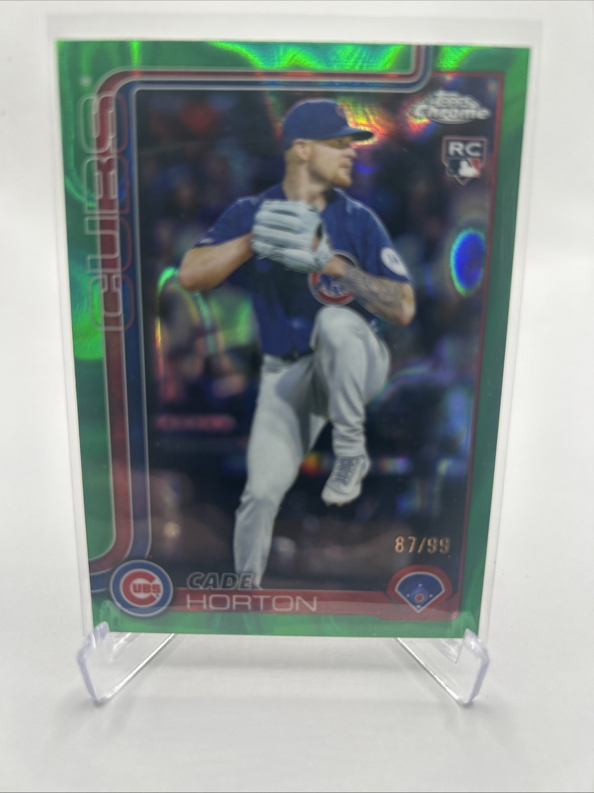 Topps 2025 Chrome Update Series Cade Horton #USC63 Green Refractor Cubs /99