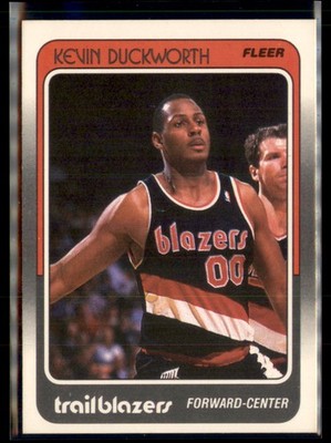 1988-89 Fleer Kevin Duckworth #93 Portland Trail Blazers Rookie
