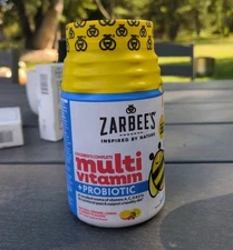 Zarbee's Kids Complete Multivitamin Probiotic 70 Vegetarian Gummies See Pics ‼️