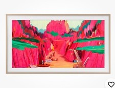 Samsung 65  The Frame Customizable Bezel 2025 Modern Teak VG-SCFF65TKBZA