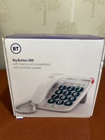 BOXED UNUSED BT BIG BUTTON 200 CORDED TELEPHONE