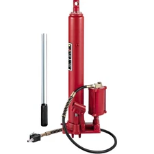 Uimoso 8 Ton Hydraulic Air Long Ram Jack Clevis Base for Garage Engine Crane
