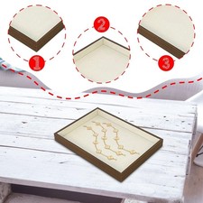 Plateau à bijoux en bois pour bracelets, colliers et bagues, idéal pour une