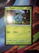 Pokemon TCG Pineco Black Star Promo SVP 061 Cosmos Holo Promo "Swirl" Card NM
