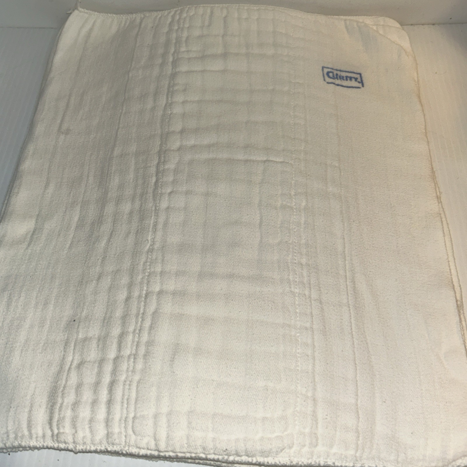 Lot Of 10 Curity Vtg Prefold Cloth Baby Diapers 16x13 Heavy Duty Some Stains/209