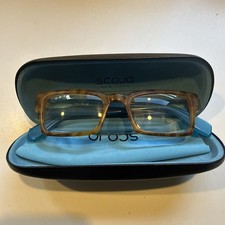 SCOJO NY 2.50 Reading Glasses Prince Street Light Tortoise Shell Turquoise Stem