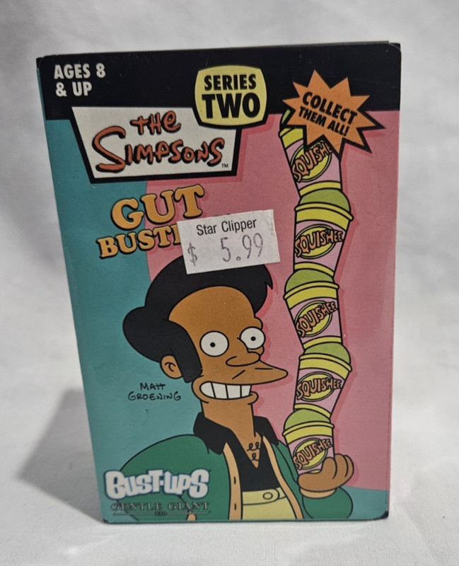 The Simpsons Gut Busters Bust-Ups  Apu Kwik E Mart Series 2 NIB