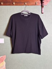 Zara Strickshirt T-Shirt Schwarz oversize Gr. XL