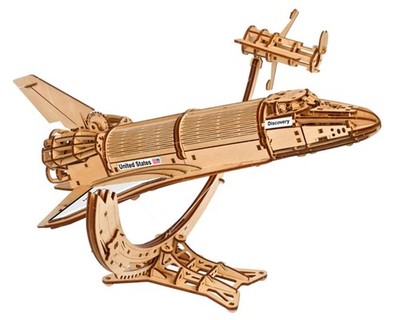UGears NASA Space Shuttle Discovery Wooden Mechanical Model Kit [UGMUTG0142]