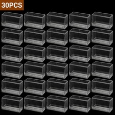30PCS Acrylic Clear 1/64 Model Cars Display Cars Vehicles Toy Storage Collectors