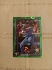 2025 Topps Chrome green lava RayWave Refractor Rookie  #276 19/99 LEO JIMENEZ