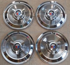 1963-1964 Ford Galaxie 406 427 Spinner Hubcaps Set Of Oem 15 Full Wheel Covers 1963-1964 Ford Galaxie 406 427 Spinner Hubcaps Set Of Oem 15 Full Wheel Covers