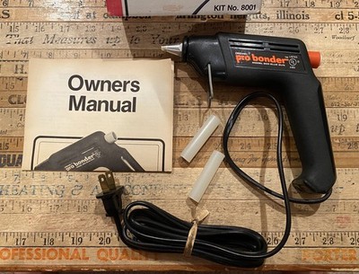 Dremel Pro Bonder Hot Melt Glue Gun 8001 With Original Box & 2 Glue Sticks 