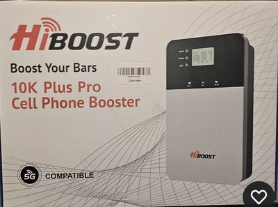HiBoost 10K Plus Pro Cell Phone Signal Booster Kit -The  5G Pro Model Reg $649