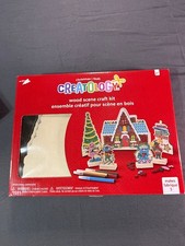 Creatology Wood Scene Craft Kit Christmas Village New Sealed