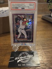 2024 Bowman Draft Enrique Bradfield Jr Purple 023/250 #BDC-135 PSA 10 Pop 1