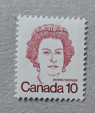 canada stamp #593A - Queen Elizabeth II (1976) 10¢ No fluorescence MNH OG