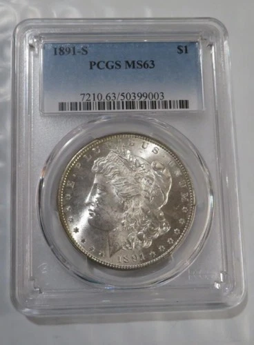 1891 S - Morgan Silver Dollar - PCGS MS63